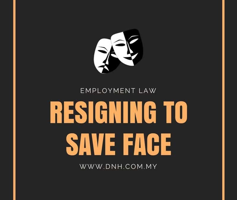 Resigning to Save Face