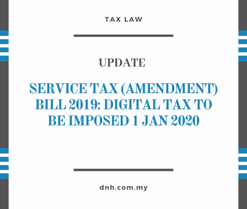 Digital Tax Fixed at 6% Effective 1 January 2020