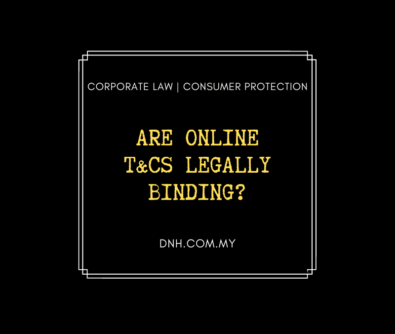 Are online T&Cs legally binding?