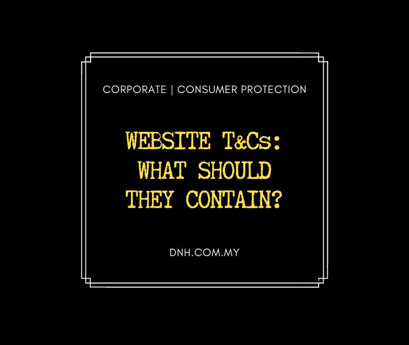 Website T&Cs – What should they contain?