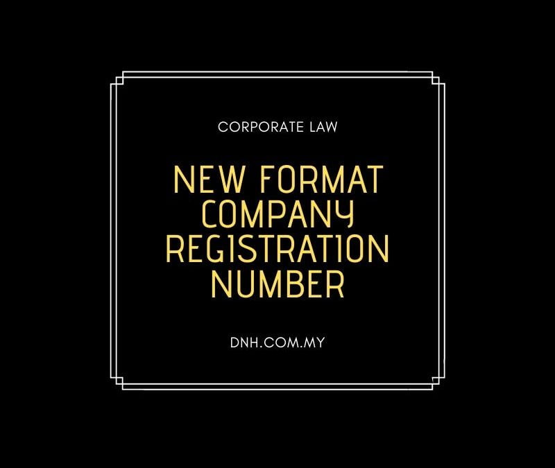 New Format Company Registration Number