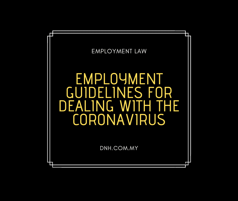Employment Guidelines for Dealing with the Coronavirus