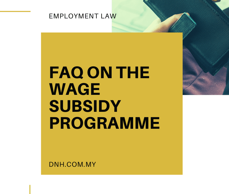 FAQ On the Wage Subsidy Programme