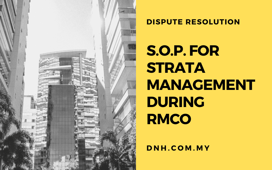 S.O.P. for Strata Management during RMCO