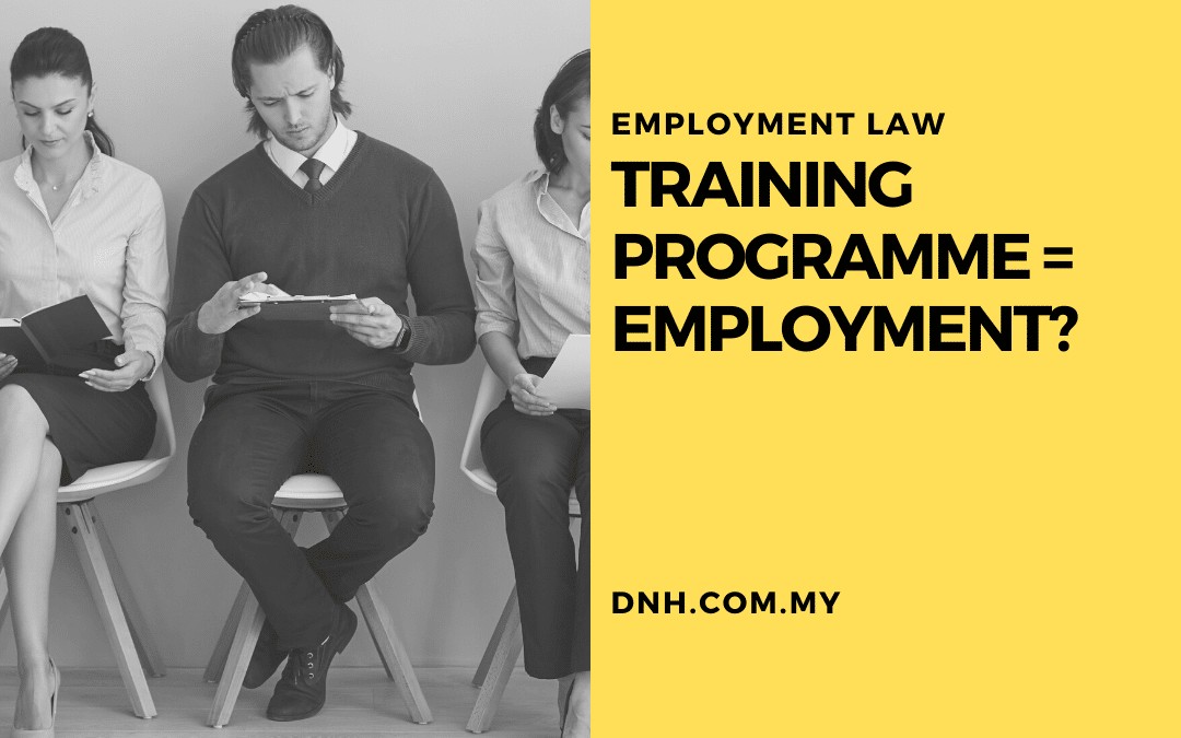 Training Programme = Employment?