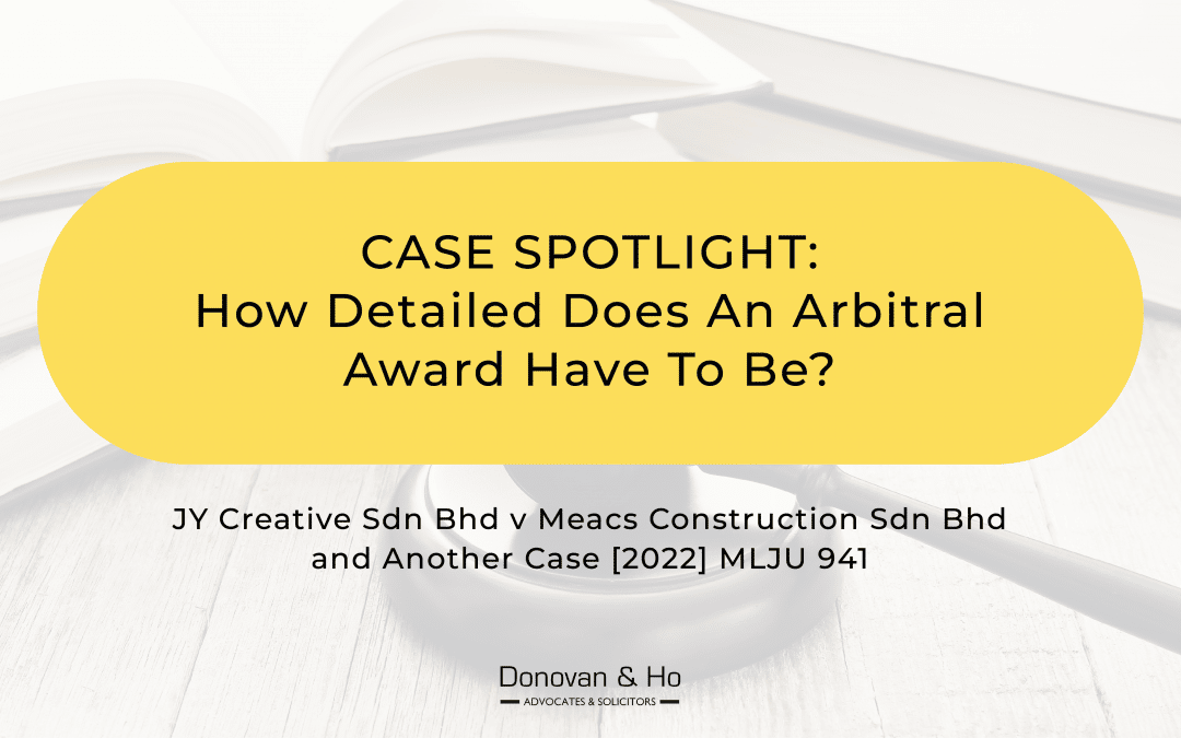 Case Spotlight: How Detailed Does An Arbitral Award Have To Be?